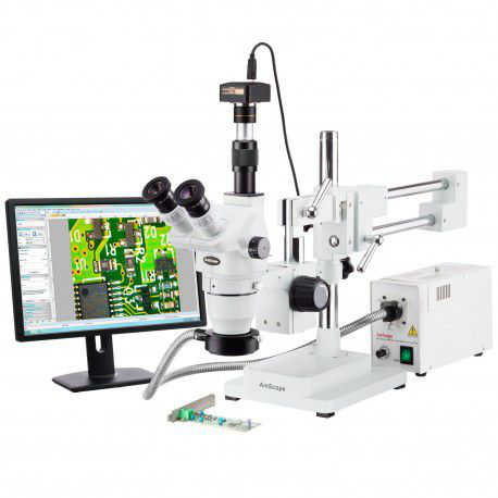 7-45x Microscopio Estéreo De Microscopio Óptico De Zoom | Cuotas Sin